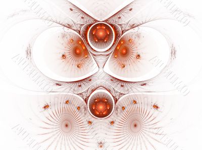 The abstract color fractal image