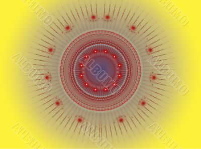 The abstract color fractal image