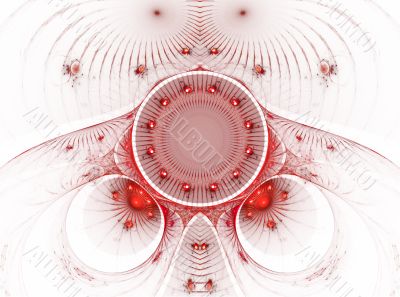The abstract color fractal image