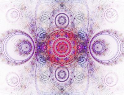 The abstract color fractal image