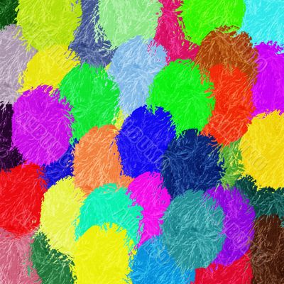 Colorfull Balls Abstract Background