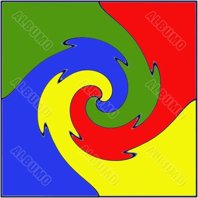 Colorfull Twirl Design