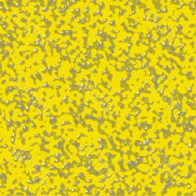 Dirty water drops on a yellow surface