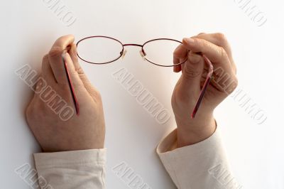 A pair of glasses