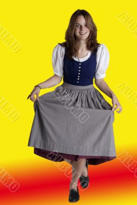 woman in dirndl
