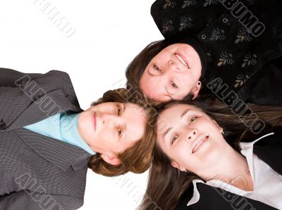 heads together - business female team