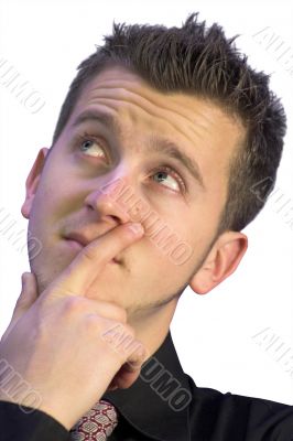 business man in deep thoughts