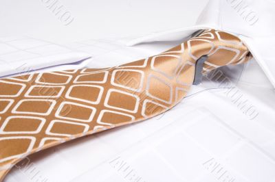 brown business tie