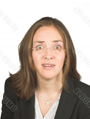 shocked business woman