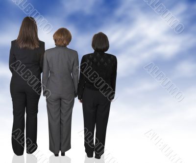 business dream female backup team