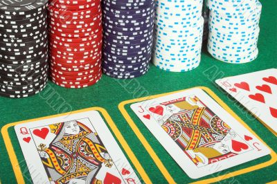 casino cards and tokens