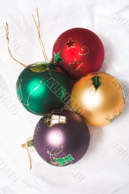 Christmas balls toghether