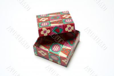 color gift empty box