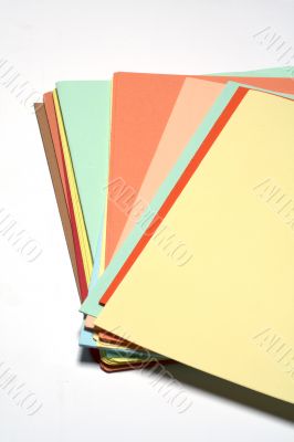 Heap of coloured files