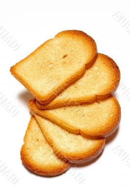 Slices of toasted bread