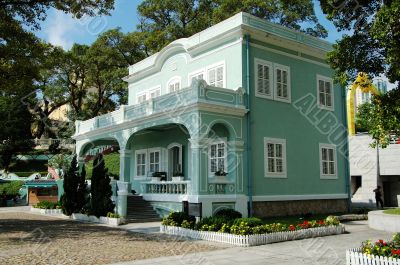 Preserved colonial house, Macau, Taipa