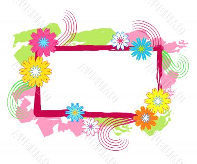Flowers frame