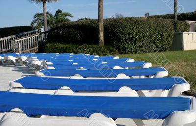 Blue Chaises