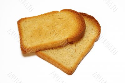Two slices of toasted bread
