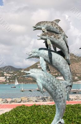 Dolphin Statue