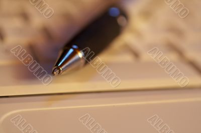 Macro of a pen