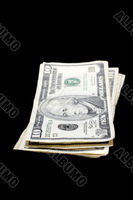 Stack of dollar bills