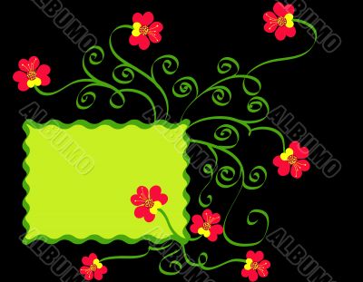 Flowers frame