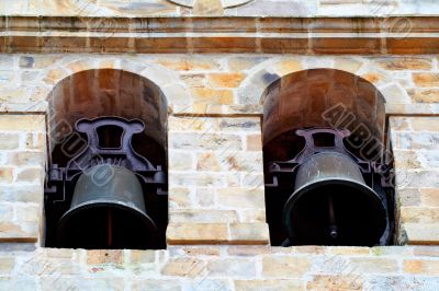 Two old bells of the tower church