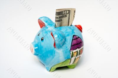 Piggy bank isolated