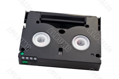 Mini DV cassette with clipping path included.