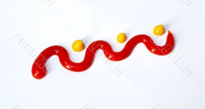 Ketchup and mustard wave