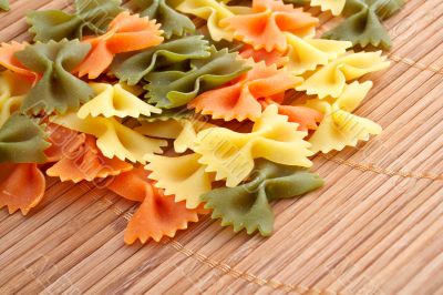 Uncooked pasta
