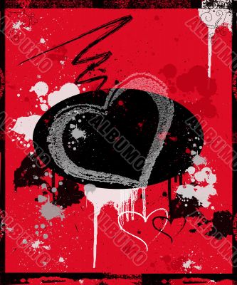 Grunge heart