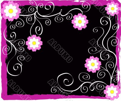 Flowers frame