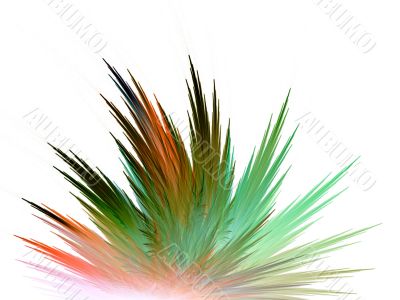 Spiked Color against White