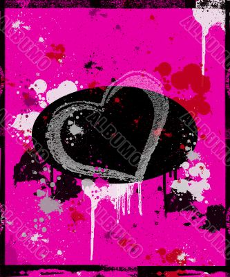 Grunge heart