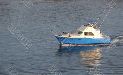Blue Fishing Boat