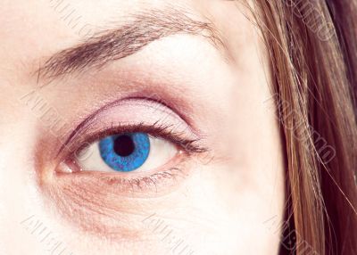 blue eye close up