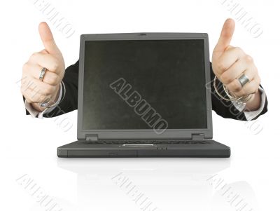 business laptop of success