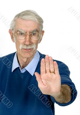 angry man - stop it now!