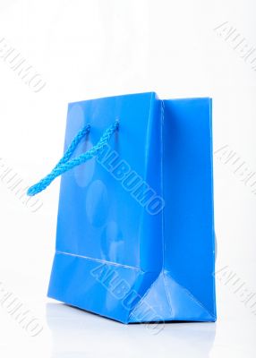 blue gift bag