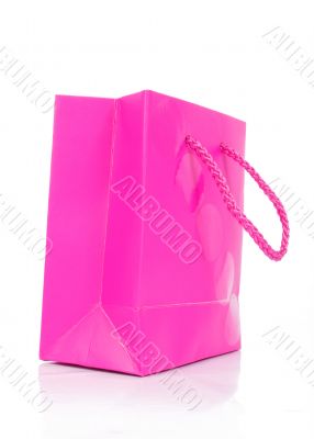 pink gift bag