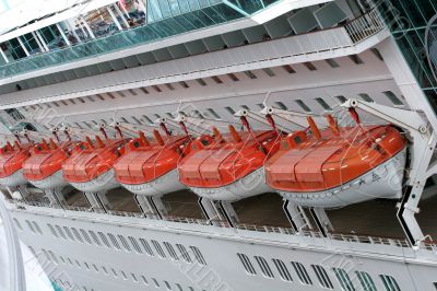Orange Lifeboats