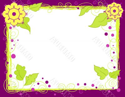 Flowers frame