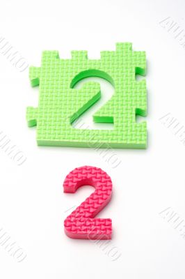 Puzzle colorful numbers