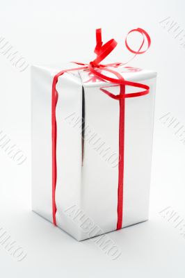 Gift box white background