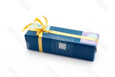 Gift box white background