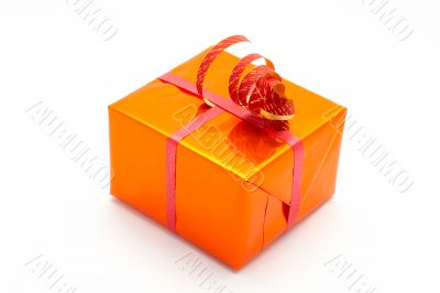 Gift box white background