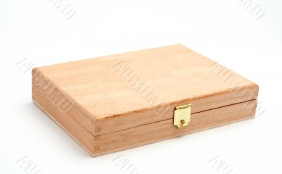 Wood box isolated