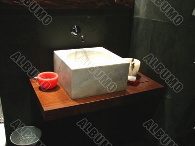 Interior of a toilet